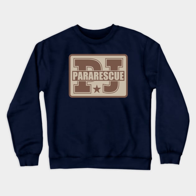 PJ Pararescue Patch (desert) Crewneck Sweatshirt by TCP